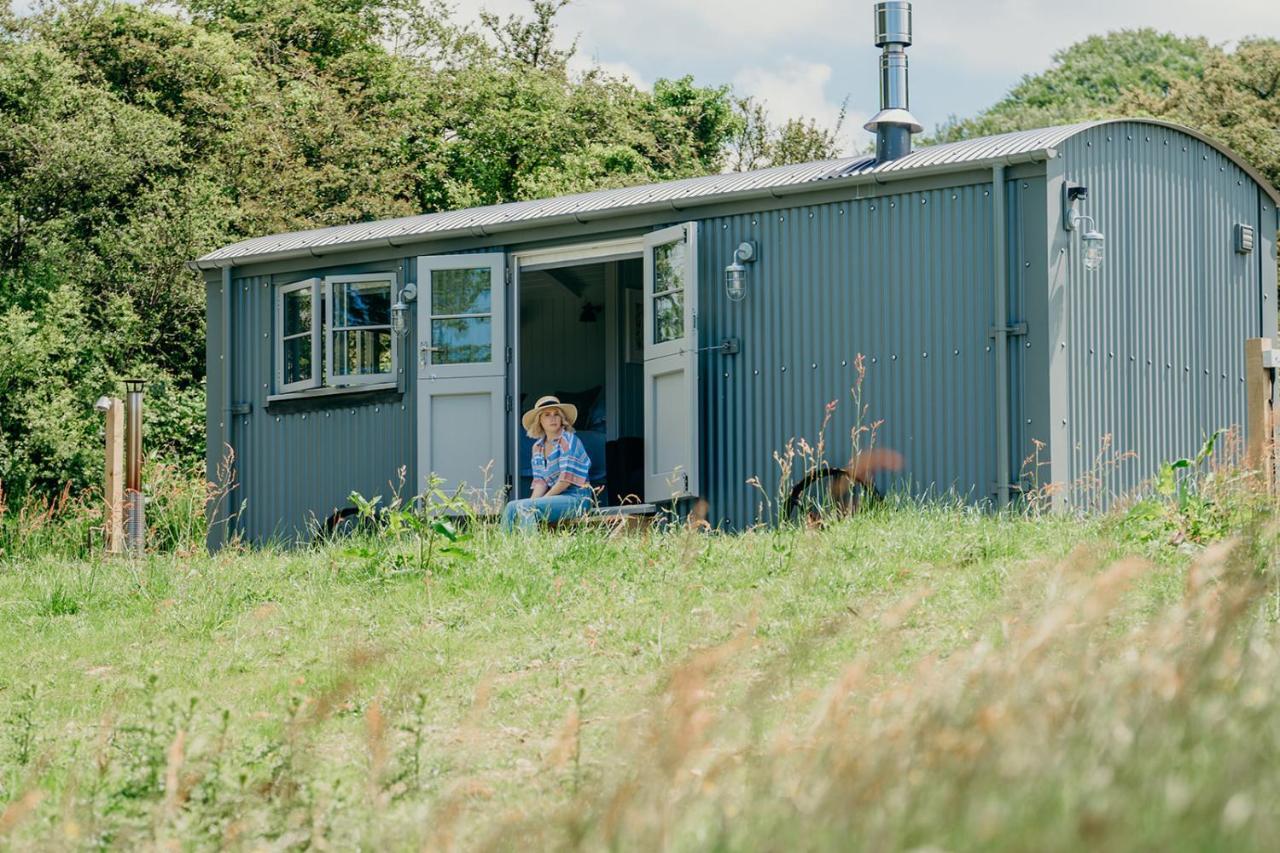 Blatchford Briar - Award Winning Private Shephards Huts With Their Own Secluded Hot Tubs Milton Abbot Bagian luar foto