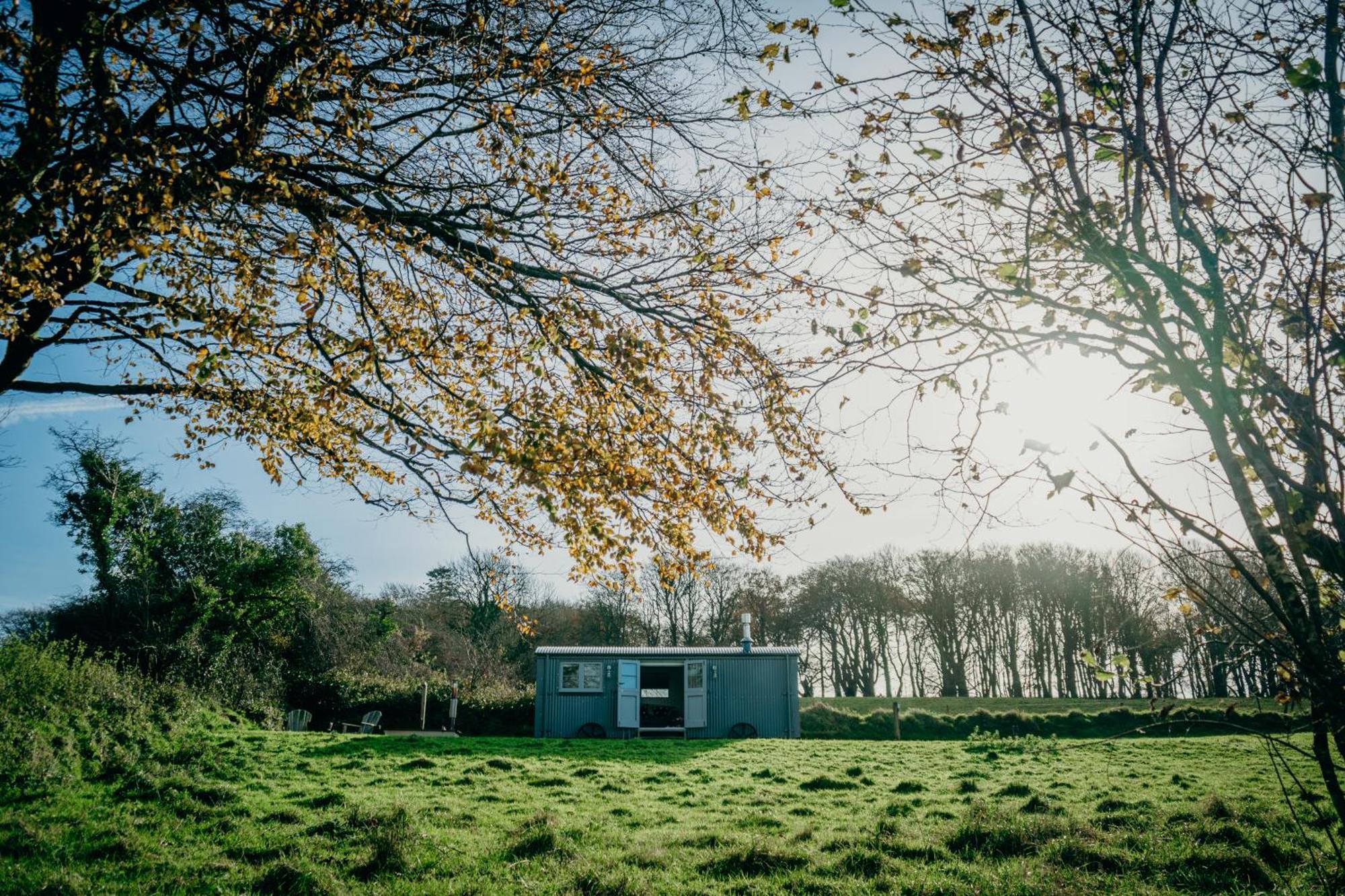 Blatchford Briar - Award Winning Private Shephards Huts With Their Own Secluded Hot Tubs Milton Abbot Bagian luar foto
